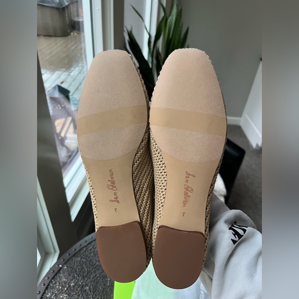 SAM EDELMAN MADISON CROCHET BALLET FLATS IN SUMMER SAND 8 - Picture 8 of 8
